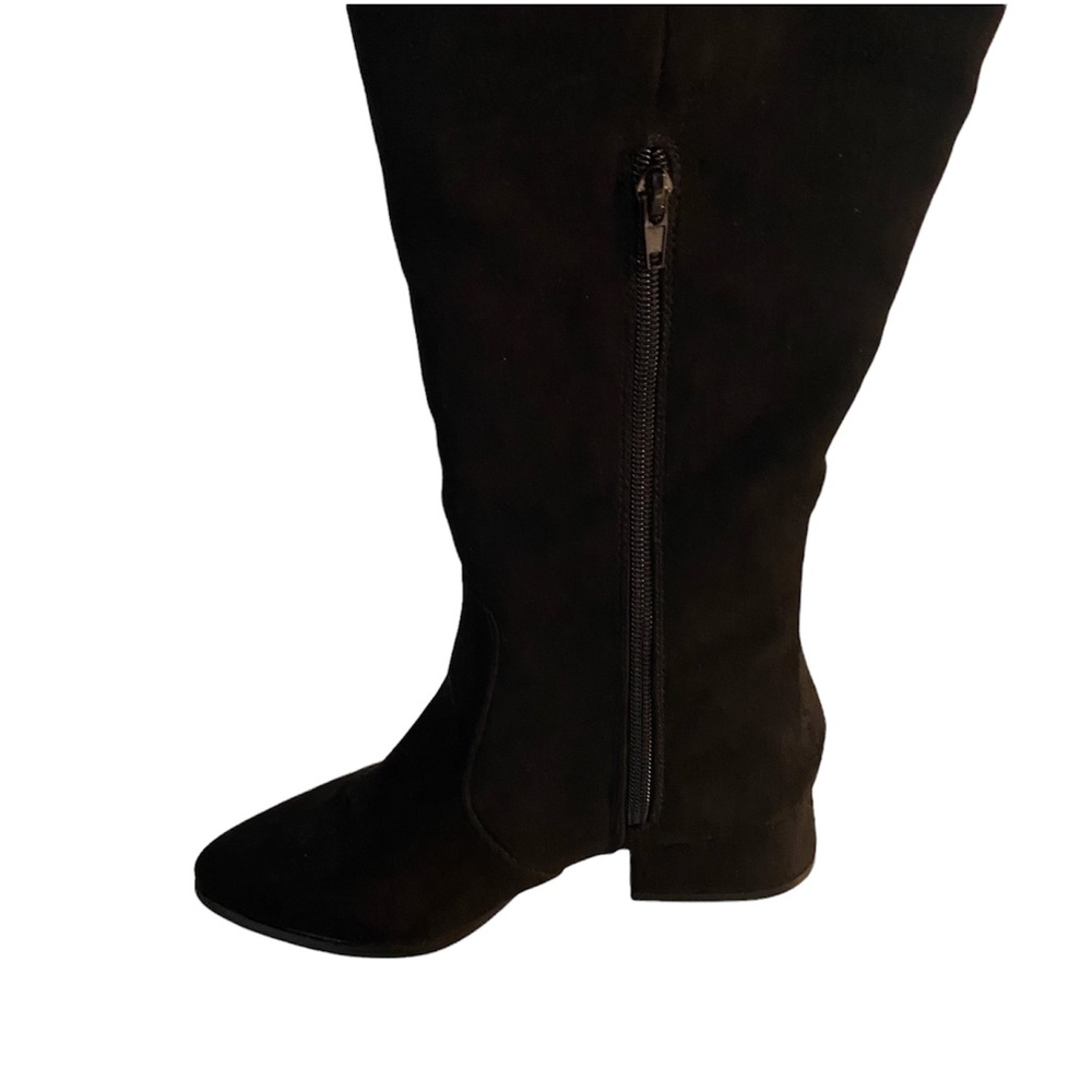 Forever 21 Black Thigh High Boots Size 5.5 - Picture 4 of 6